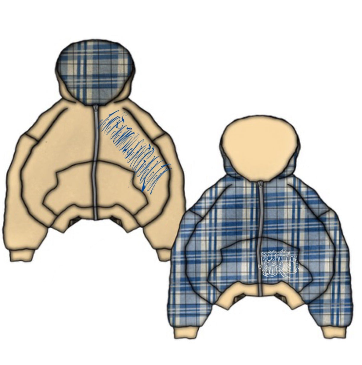 Blue Regalia Irreversible Zip-Up