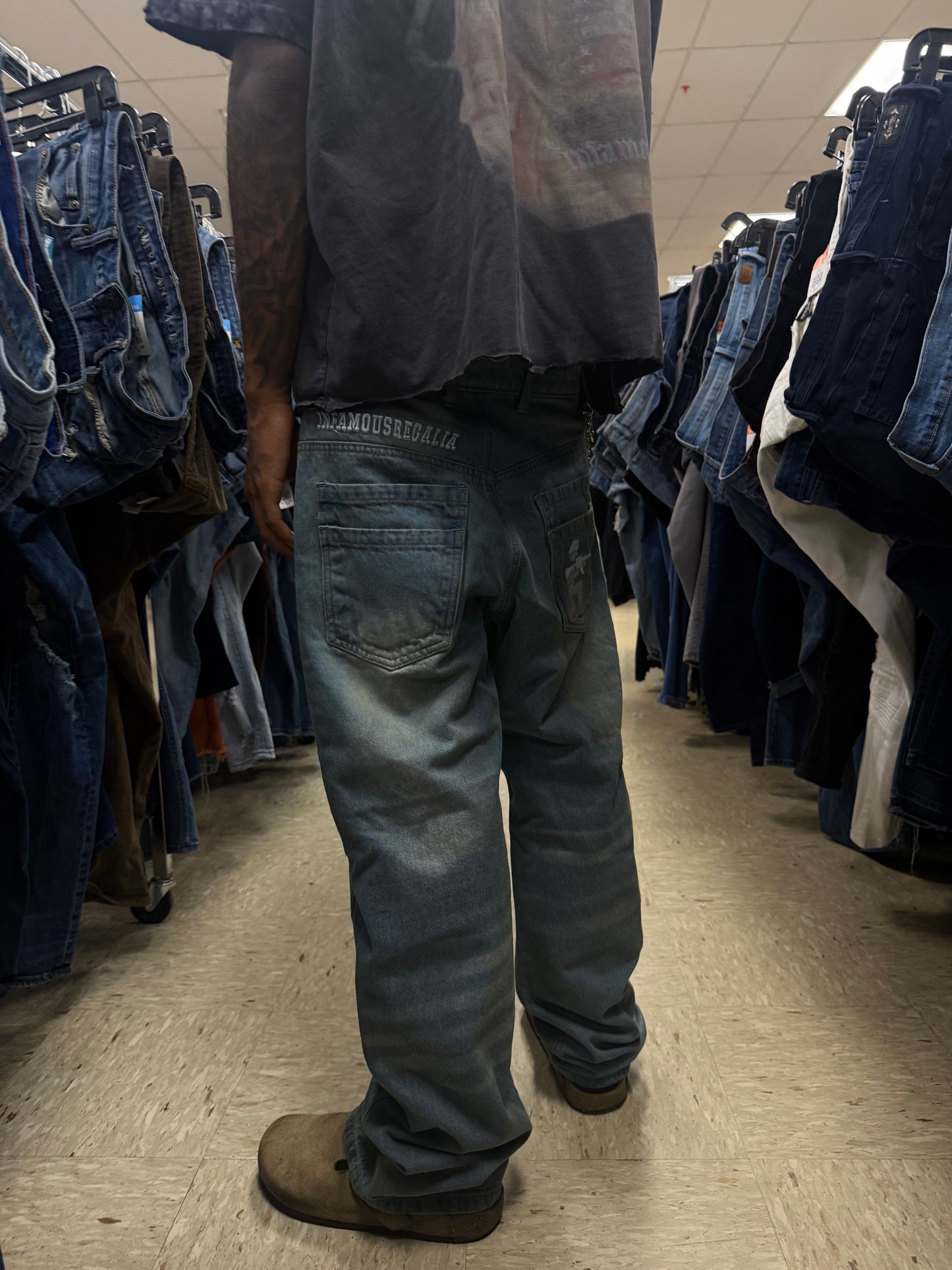 Relaxed Light Washed Denim