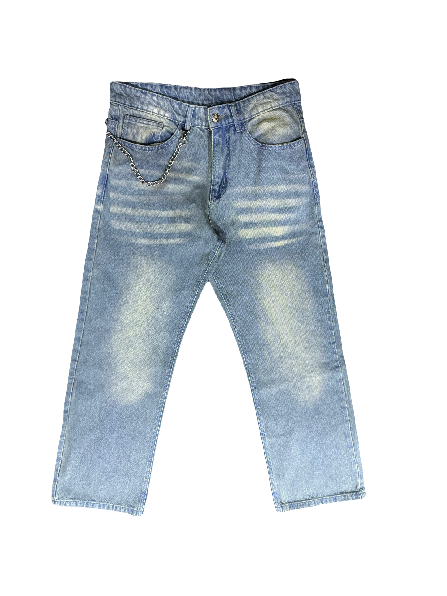 Relaxed Light Washed Denim